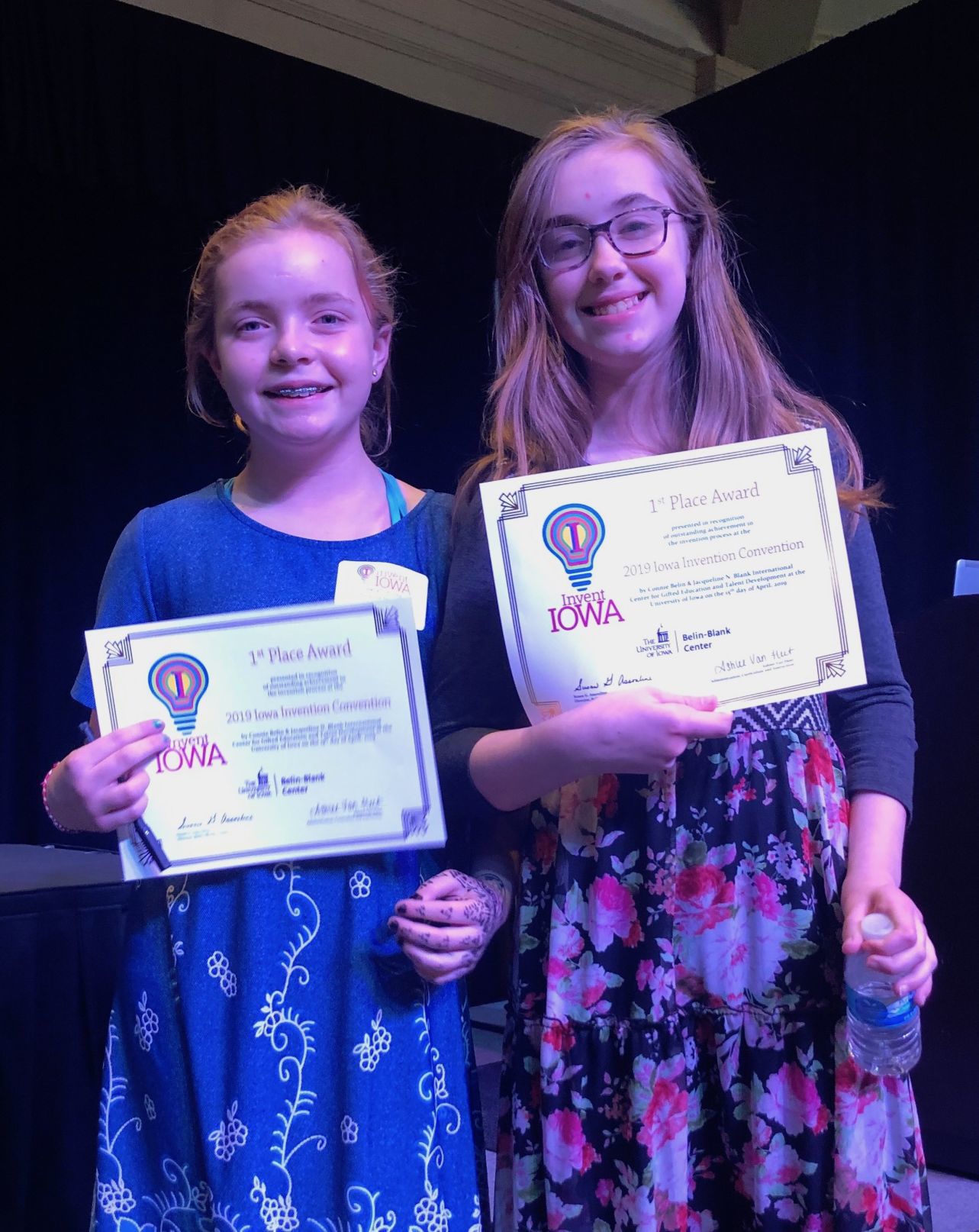 Local students win first prize at Invent Iowa State Competition